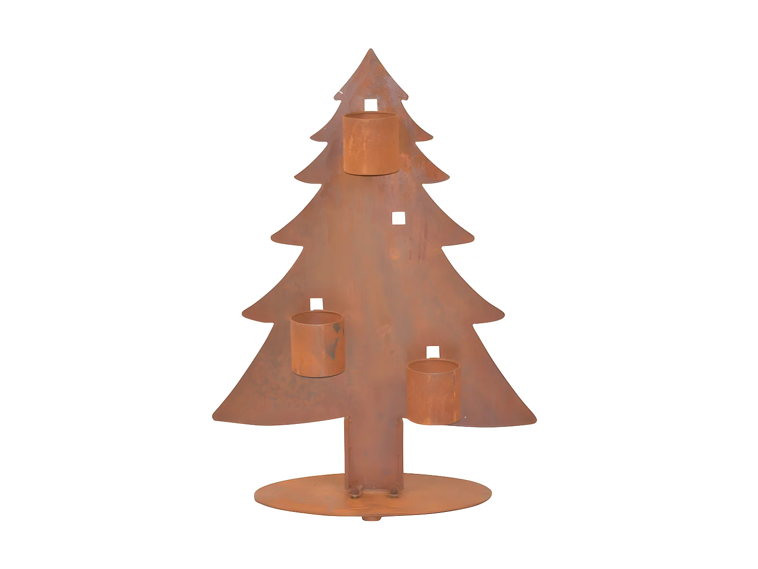 Jardinières porte-fleurs forme sapin métal argentée 56 x 23 x 77 cm 05_0000623