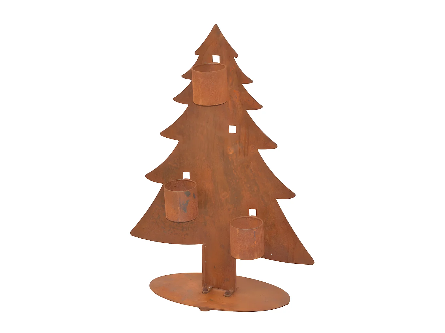 Jardinières porte-fleurs forme sapin métal argentée 56 x 23 x 77 cm 05_0000623