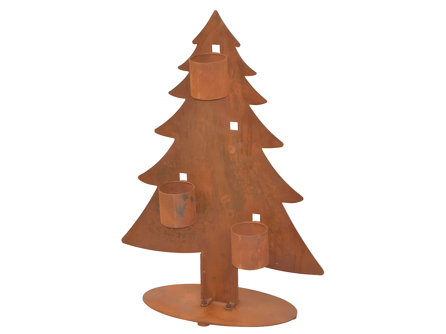 Jardinières porte-fleurs forme sapin métal argentée 56 x 23 x 77 cm 05_0000623