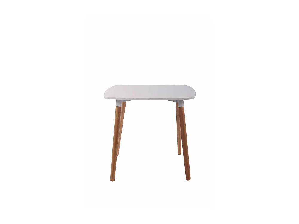 Table de cuisine table bois blanche 80 x 80 x 75 cm TAB10030