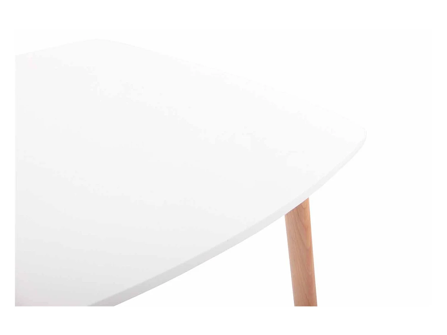 Table de cuisine table bois blanche 80 x 80 x 75 cm TAB10030