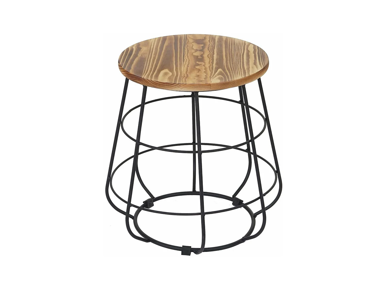 Table d'appoint table de bois marron 35 x 35 x 40 cm MDJ04119