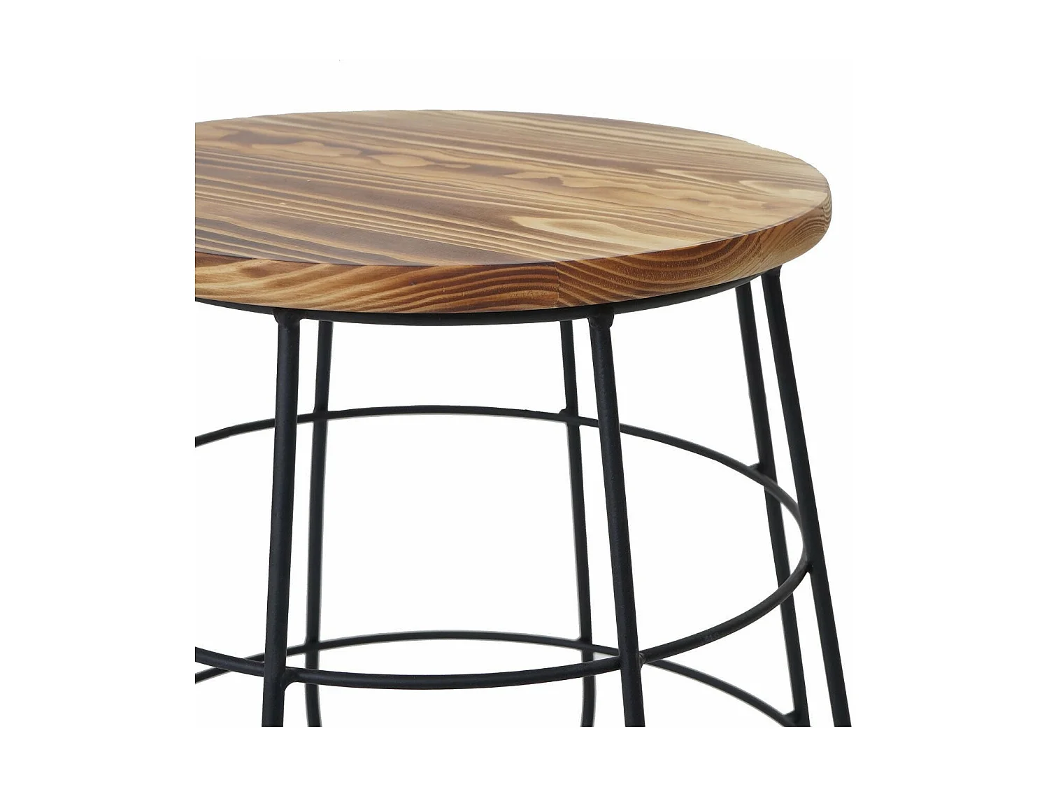 Table d'appoint table de bois marron 35 x 35 x 40 cm MDJ04119
