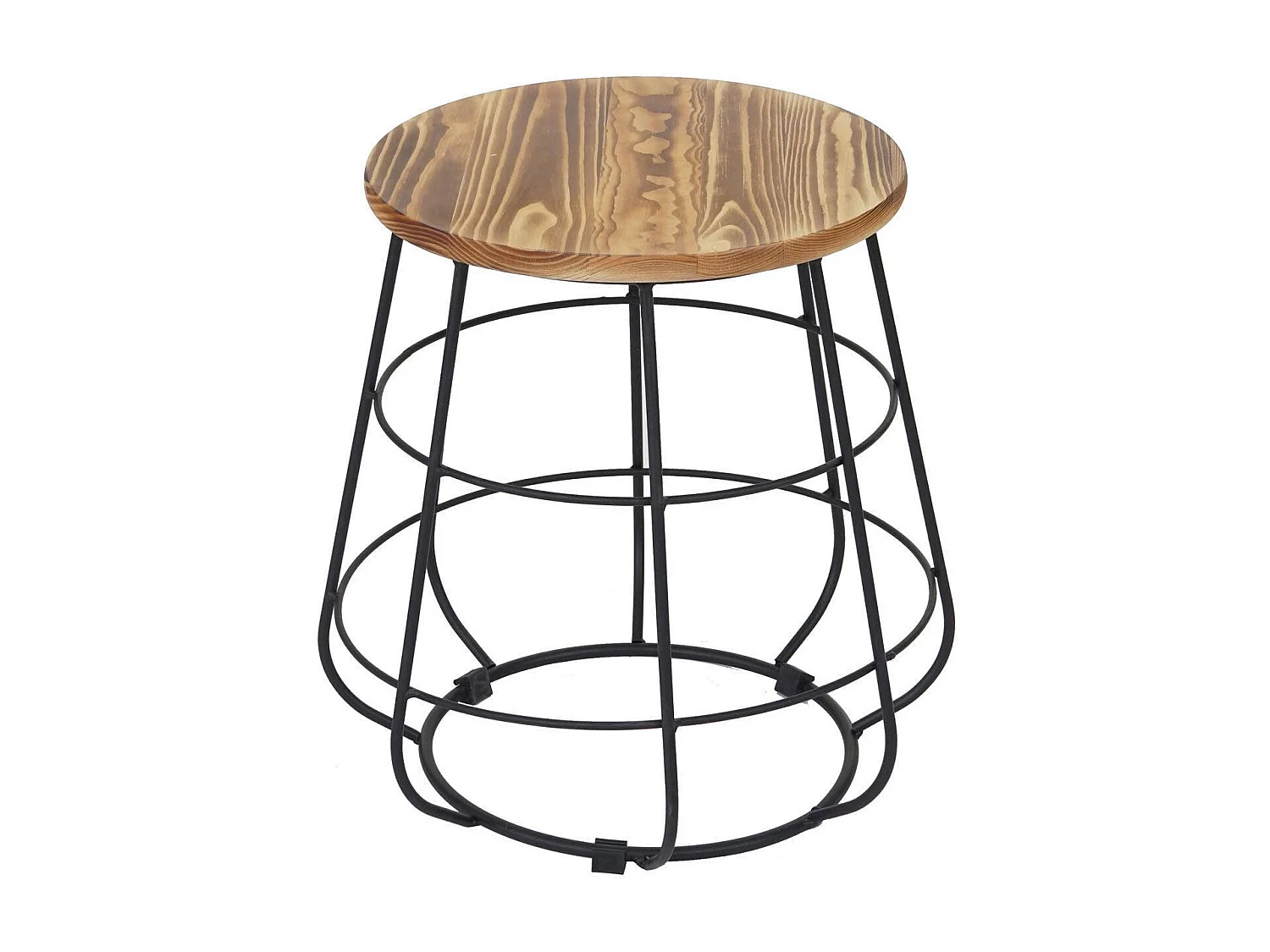 Table d'appoint table de bois marron 35 x 35 x 40 cm MDJ04119