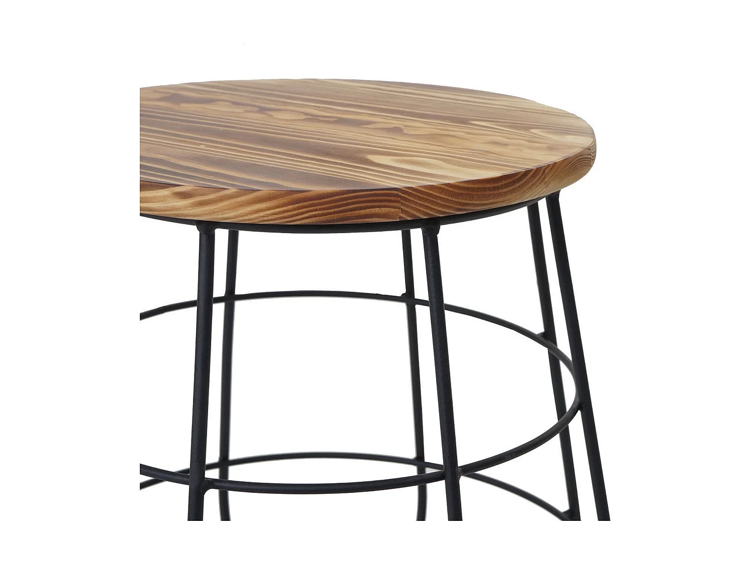 Table d'appoint table de bois marron 35 x 35 x 40 cm MDJ04119
