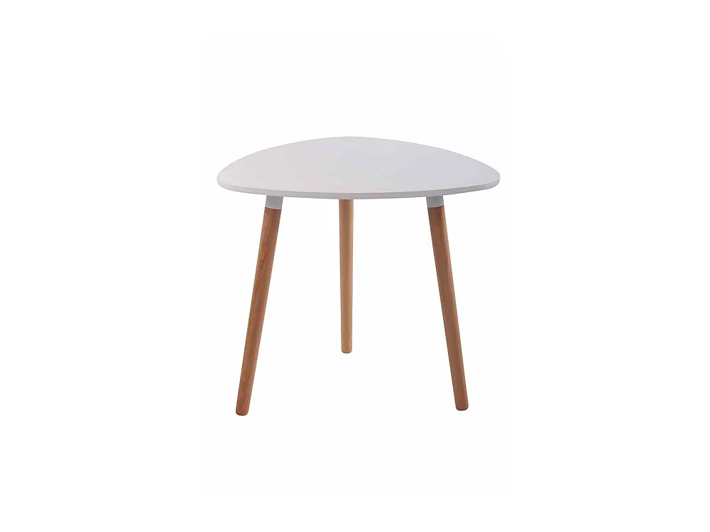 Table de cuisine table bois blanche 80 x 80 x 75 cm TAB10055