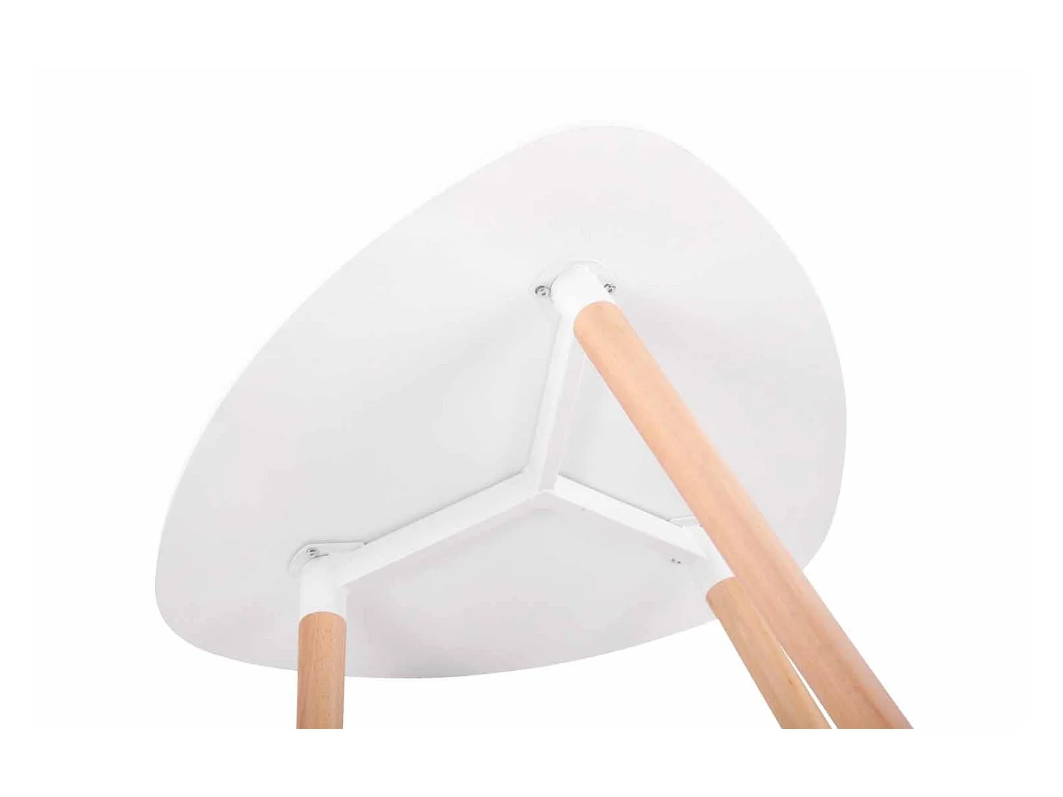 Table de cuisine table bois blanche 80 x 80 x 75 cm TAB10055