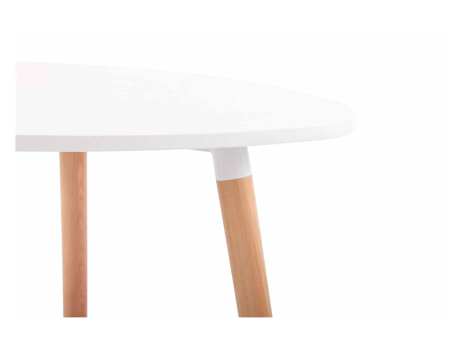 Table de cuisine table bois blanche 80 x 80 x 75 cm TAB10055