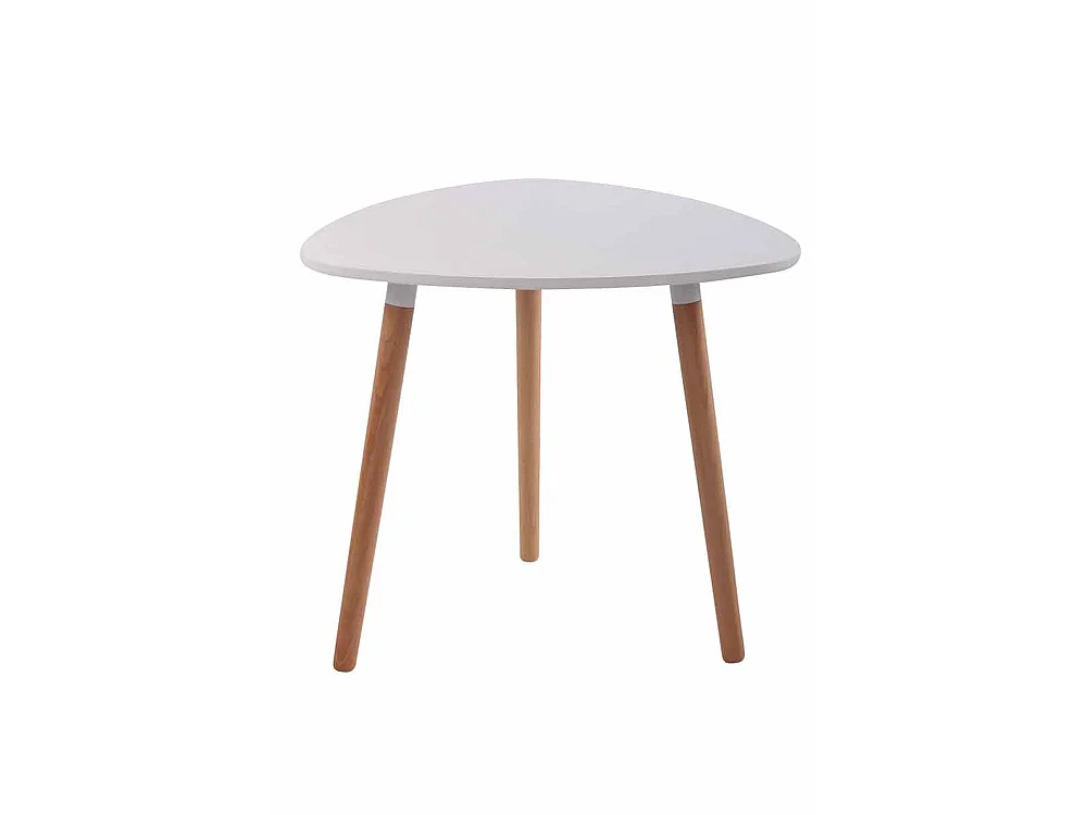 Table de cuisine table bois blanche 80 x 80 x 75 cm TAB10055