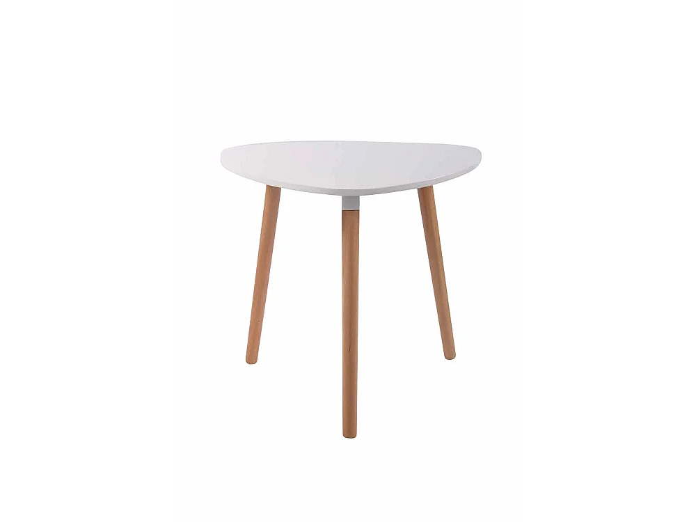 Table de cuisine table bois blanche 80 x 80 x 75 cm TAB10055