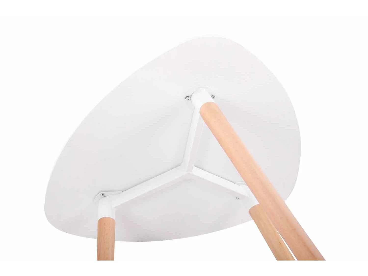 Table de cuisine table bois blanche 80 x 80 x 75 cm TAB10055