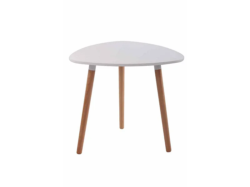 Table de cuisine table bois blanche 80 x 80 x 75 cm TAB10055