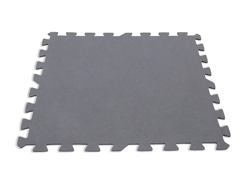 Lot de 8 dalles de protection de sol en mousse 50 x 50 cm grises épaisseur 5 mm pour piscine et spa - Intex