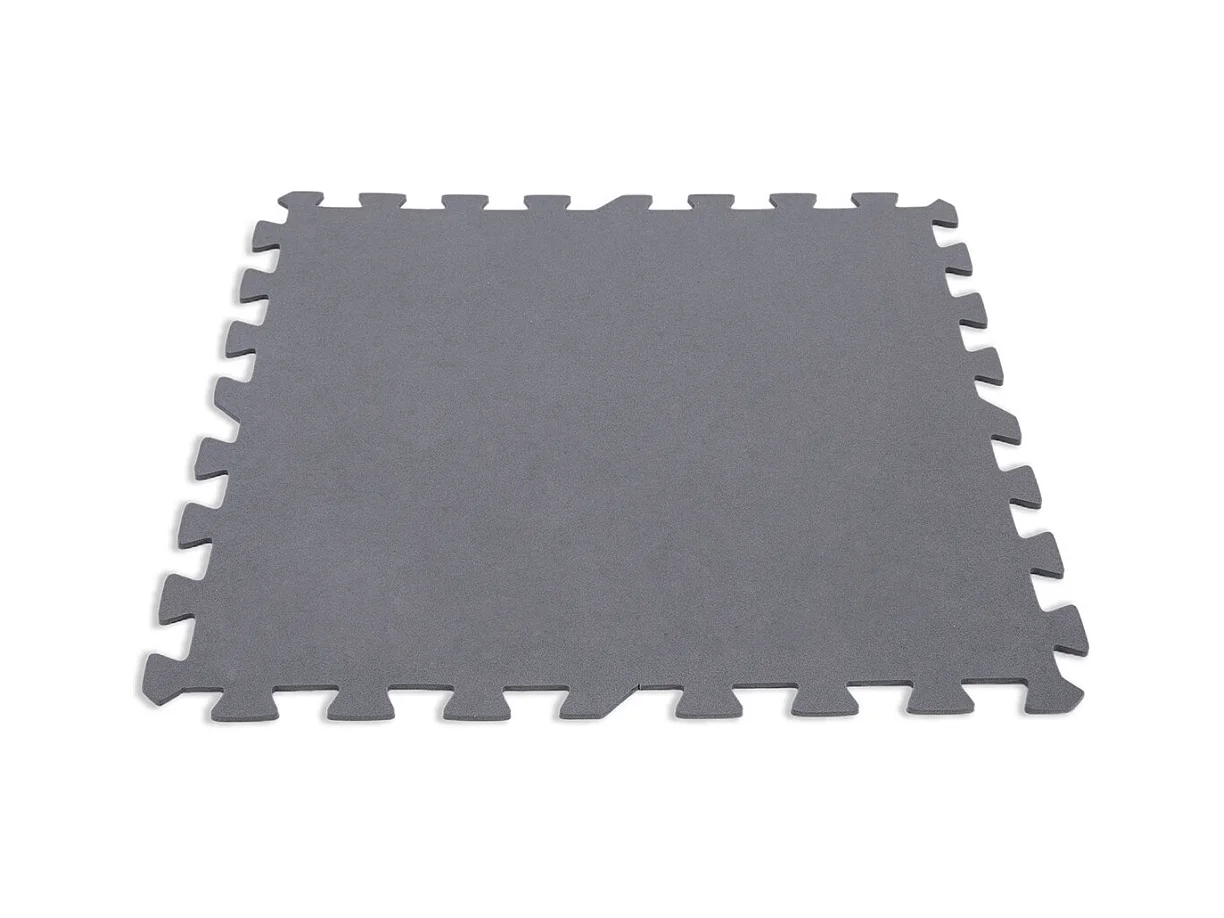 Lot de 8 dalles de protection de sol en mousse 50 x 50 cm grises épaisseur 5 mm pour piscine et spa - Intex