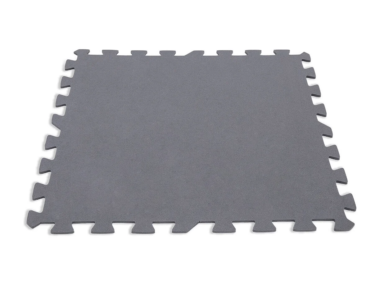 Lot de 8 dalles de protection de sol en mousse 50 x 50 cm grises épaisseur 5 mm pour piscine et spa - Intex