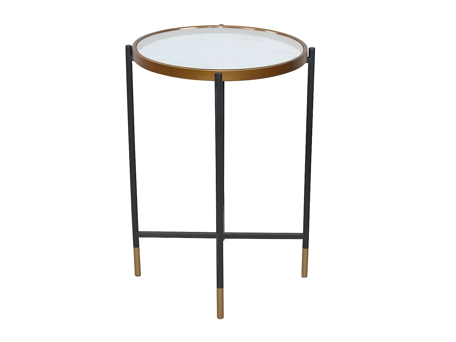 Table d'appoint porte fleurs métal argentée 40 x 40 x 60 cm TABA05125