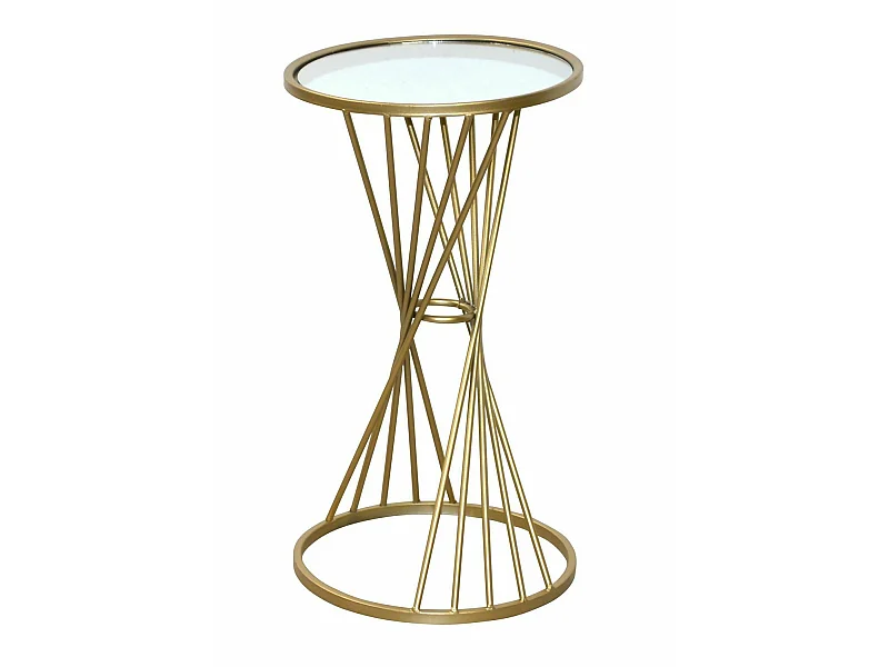 Table d'appoint décorative porte-fleurs 33 x 33 x 60 cm MED05130