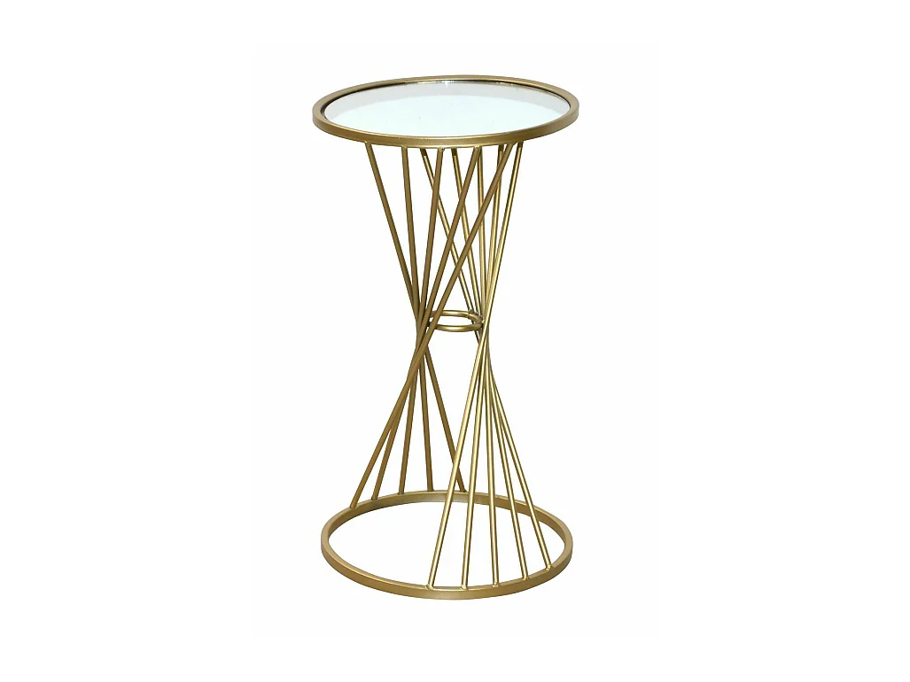 Table d'appoint décorative porte-fleurs 33 x 33 x 60 cm MED05130