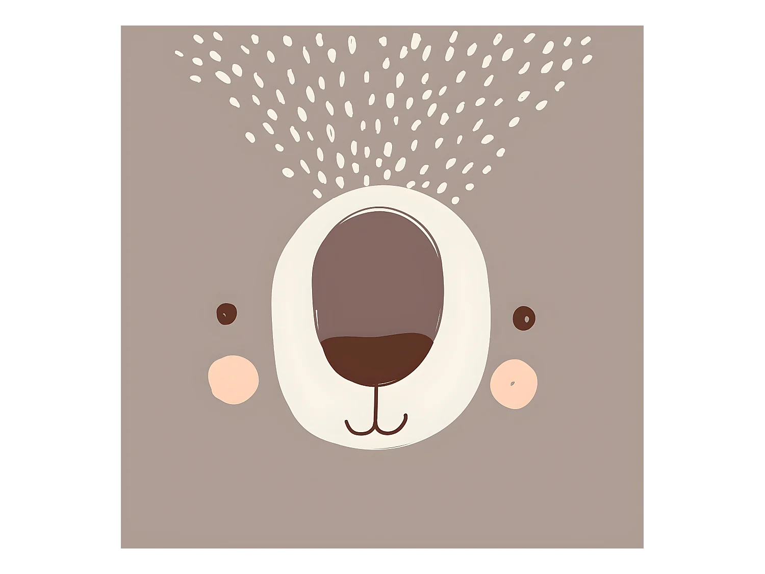 Capa de edredão para criança em algodão bege 90x190cm