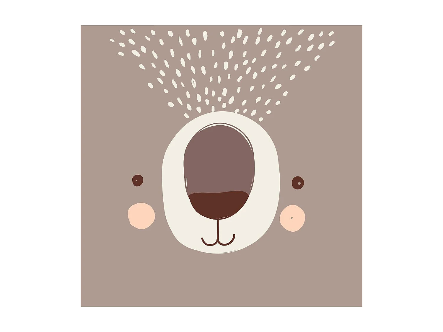 Parure de lit Ours 140 x 200 cm Housse de couette en Coton avec sa taie