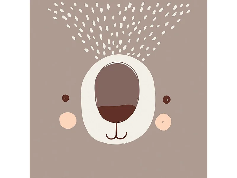 Parure de lit Ours 140 x 200 cm Housse de couette en Coton avec sa taie