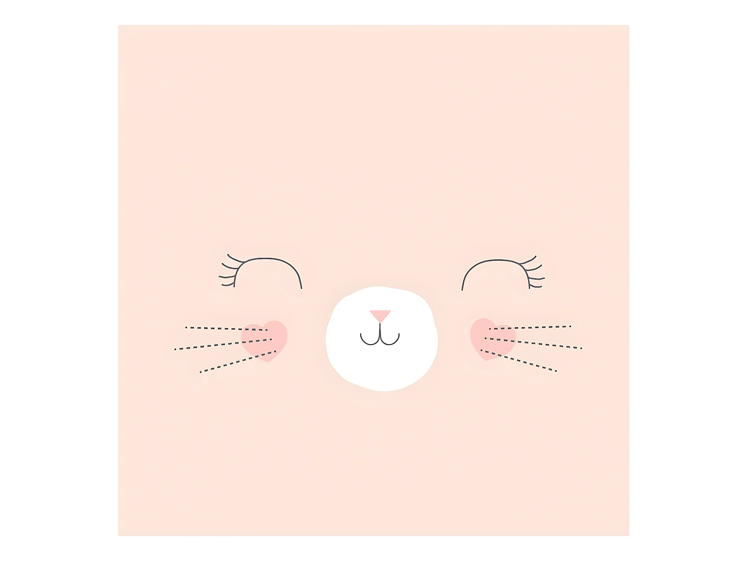 Parure de lit Chat 140 x 200 cm Housse de couette en Coton avec sa taie