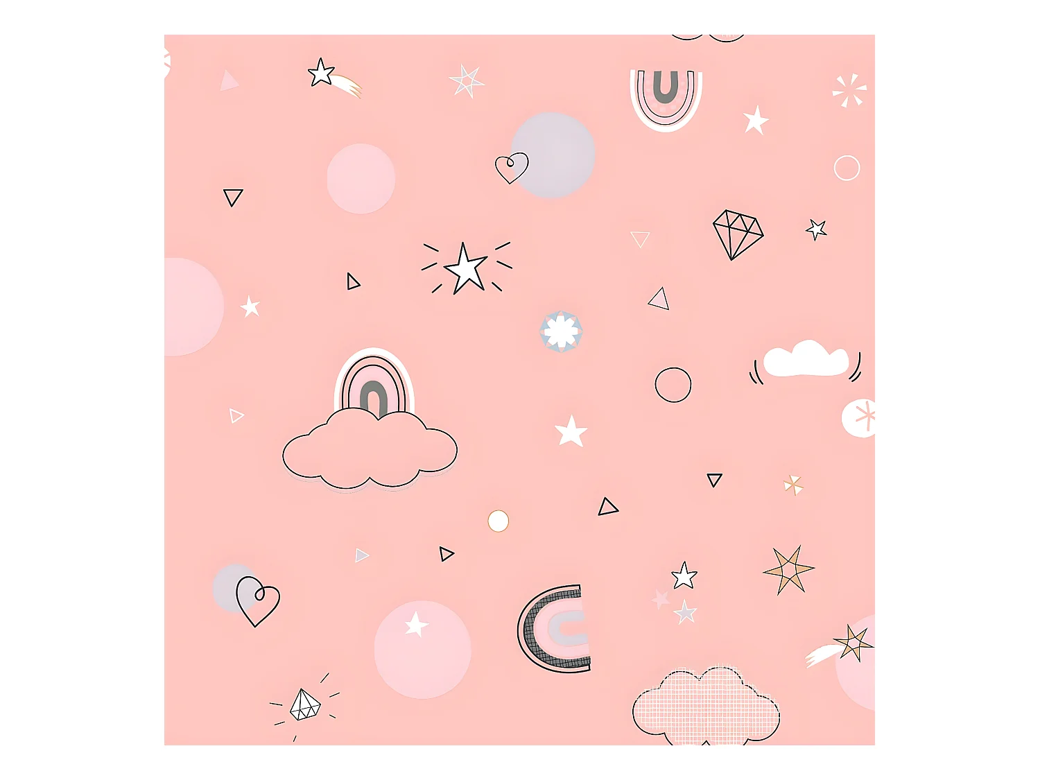 Parure de lit Licorne 140 x 200 cm Housse de couette en Coton avec sa taie