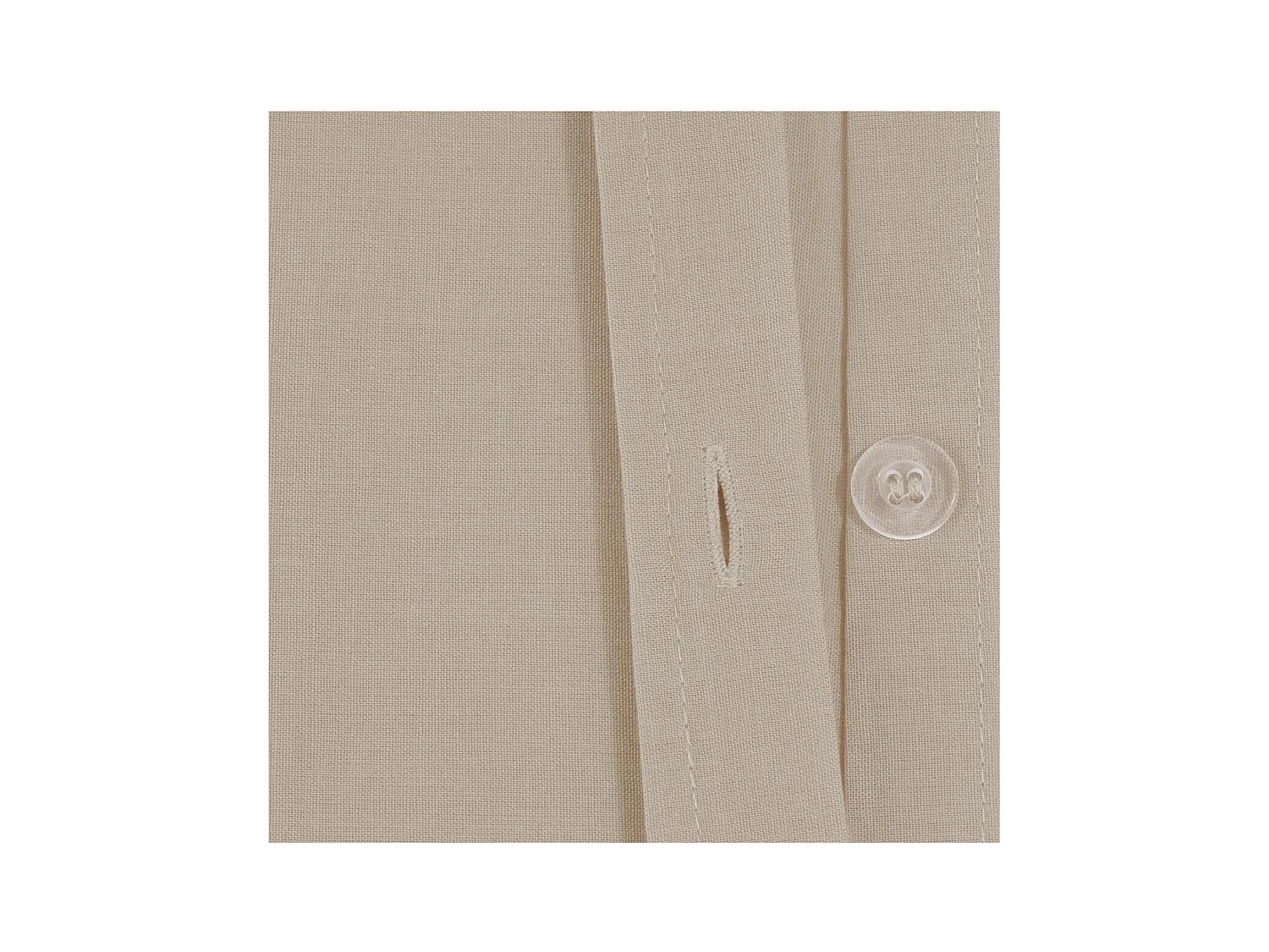 Housse de couette 1 Personne en Coton Beige lin 140 x 200 cm