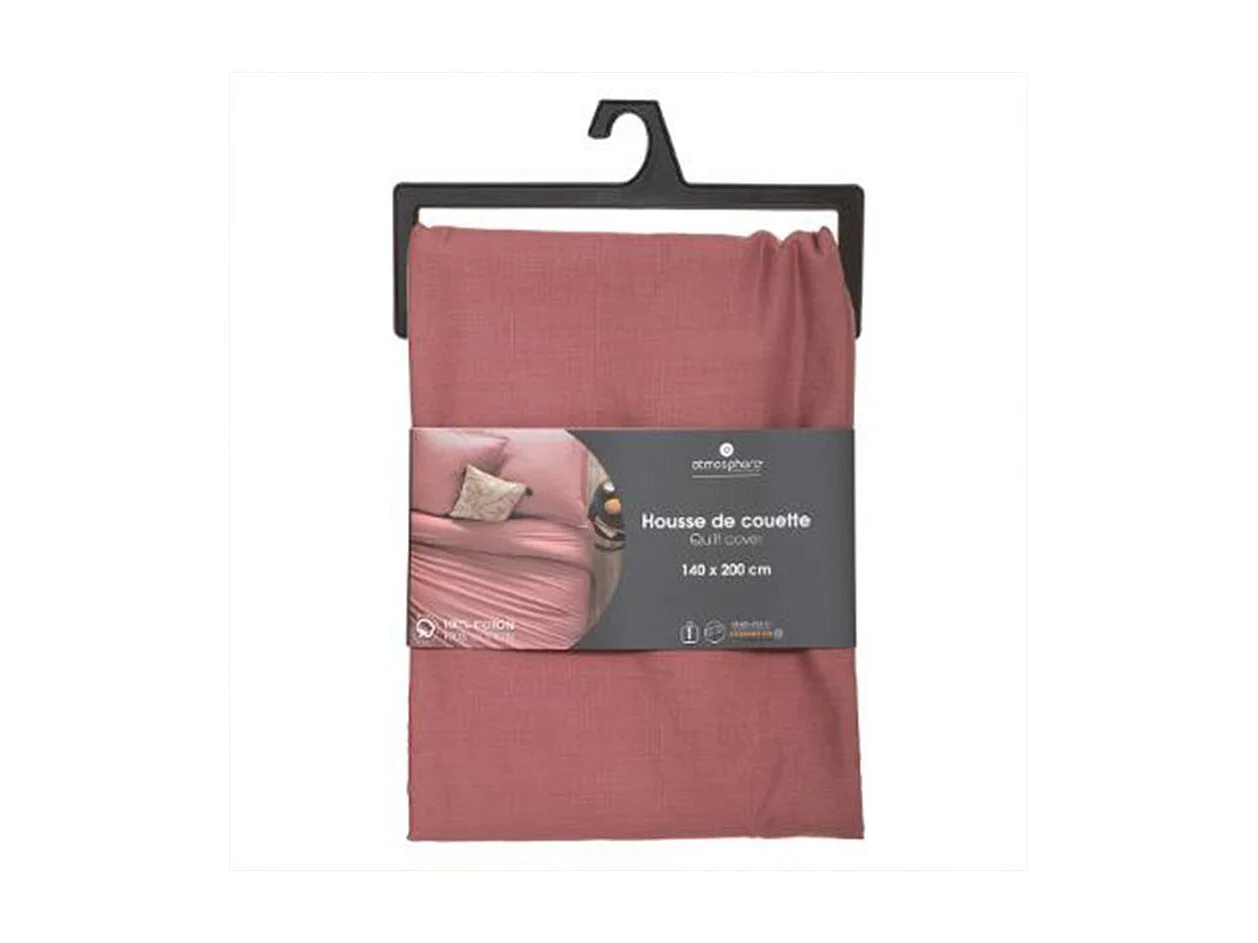 Bettbezug Baumwolle rosa 90x190cm