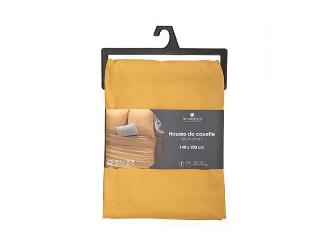 Bettbezug Baumwolle ocker 90x190cm