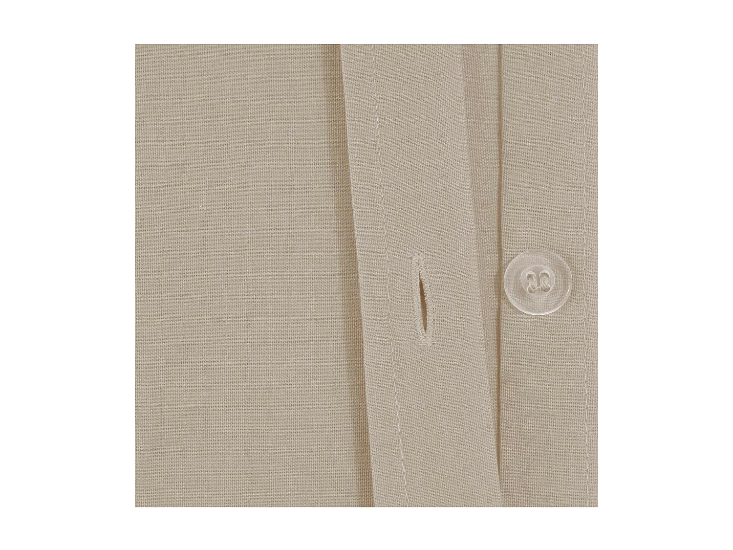 Housse de couette 2 Personnes en Coton Beige lin 240 x 220 cm