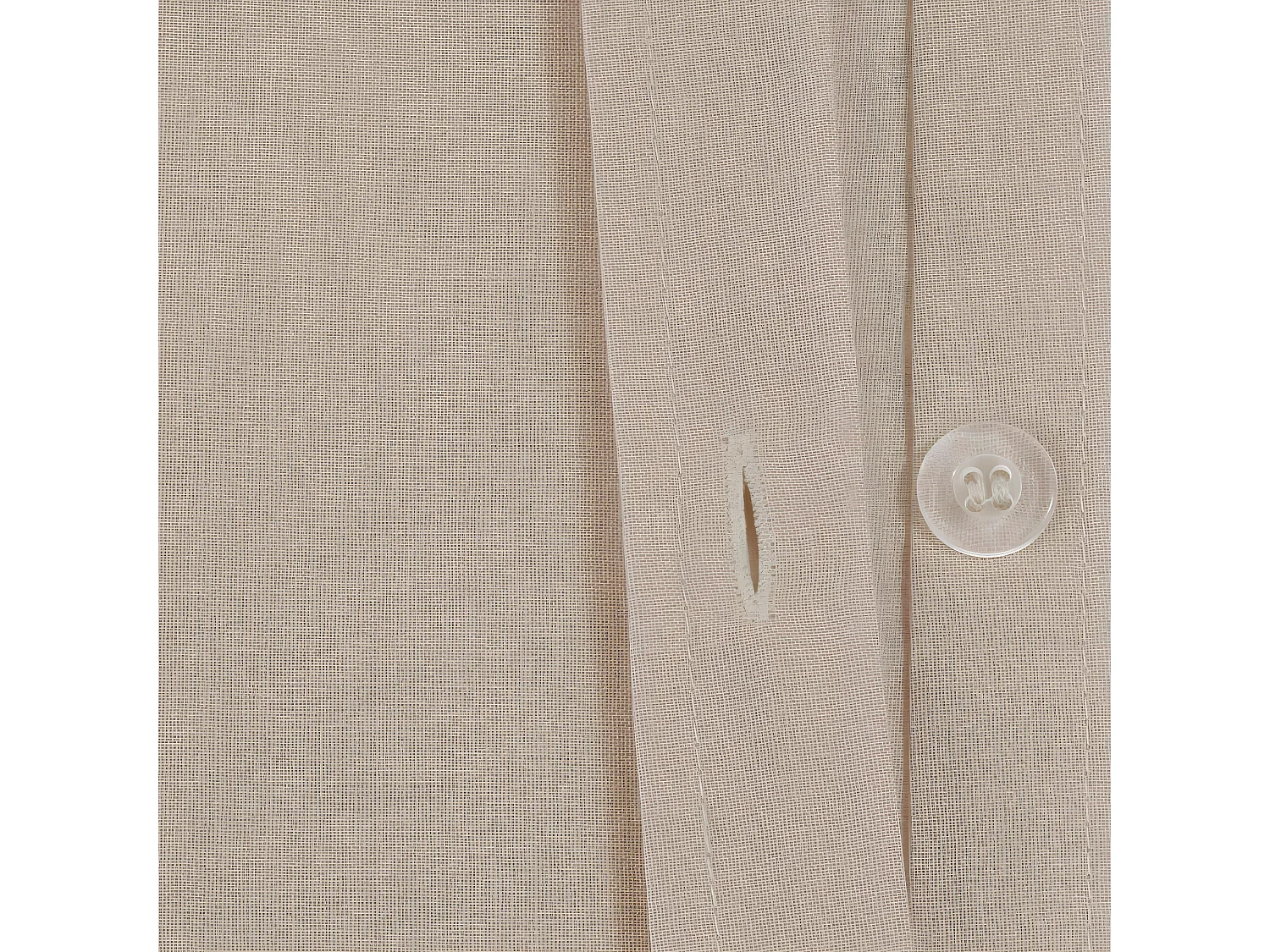 Housse de couette 2 Personnes en Coton Beige lin 240 x 220 cm