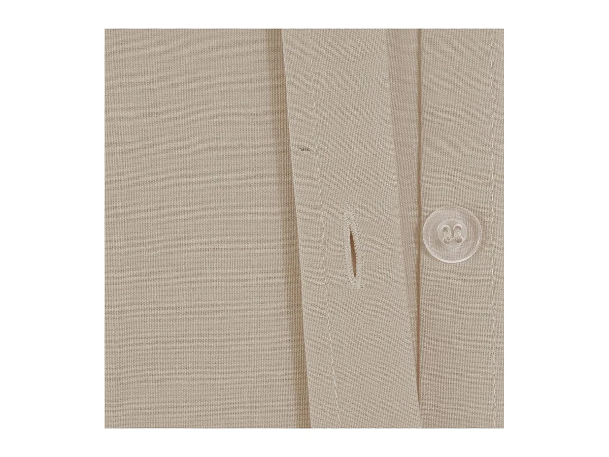 Housse de couette 2 Personnes en Coton Beige lin 240 x 220 cm