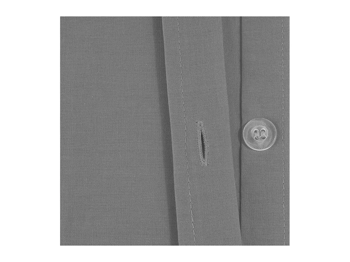 Housse de couette 2 Personnes en Coton Gris souris 240 x 220 cm