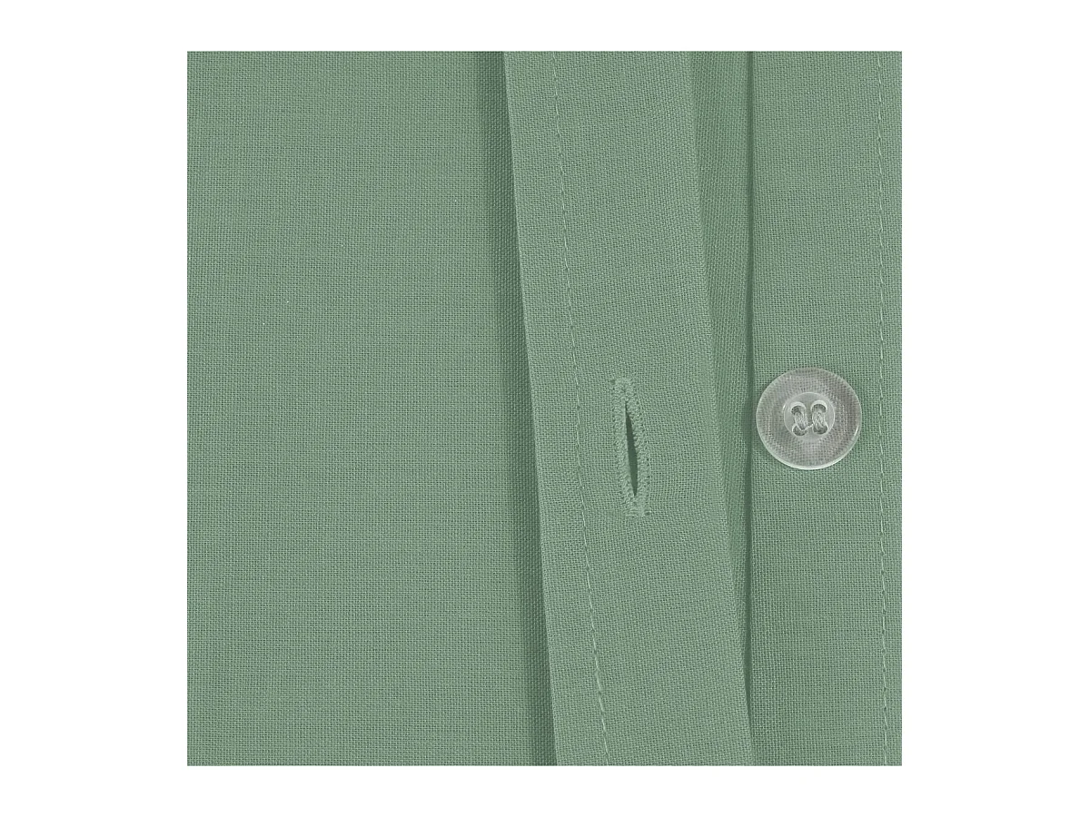 Housse de couette 2 Personnes en Coton Vert céladon 240 x 220 cm