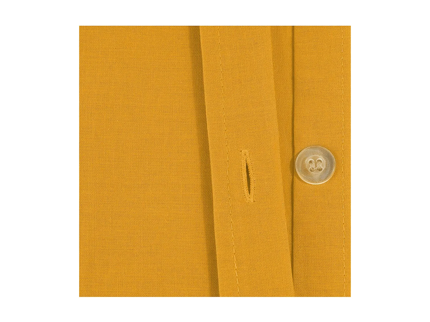 Housse de couette 2 Personnes en Coton Ocre 240 x 220 cm