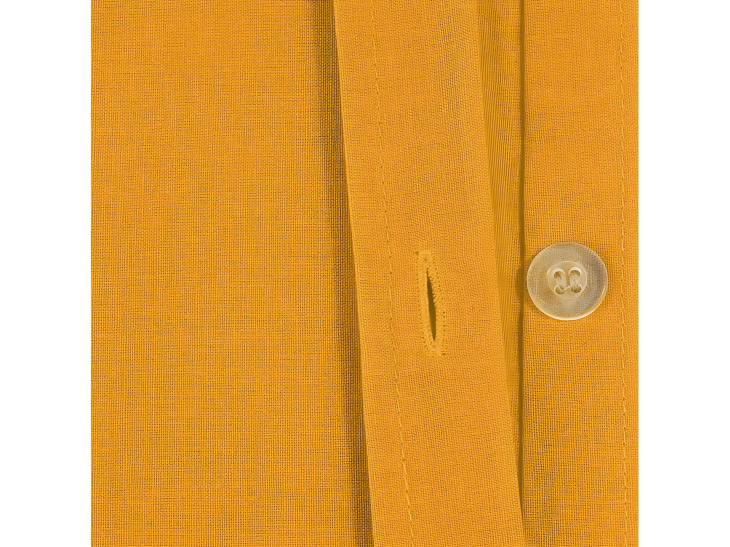 Housse de couette 2 Personnes en Coton Ocre 240 x 220 cm