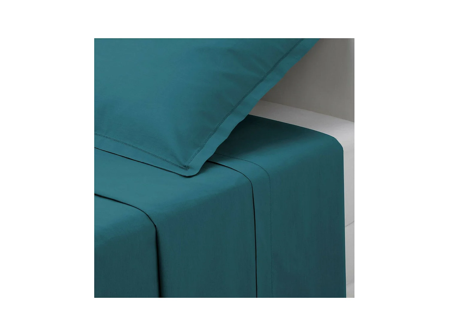 Drap plat 1 Personne en Coton  Canard 180 x 290 cm