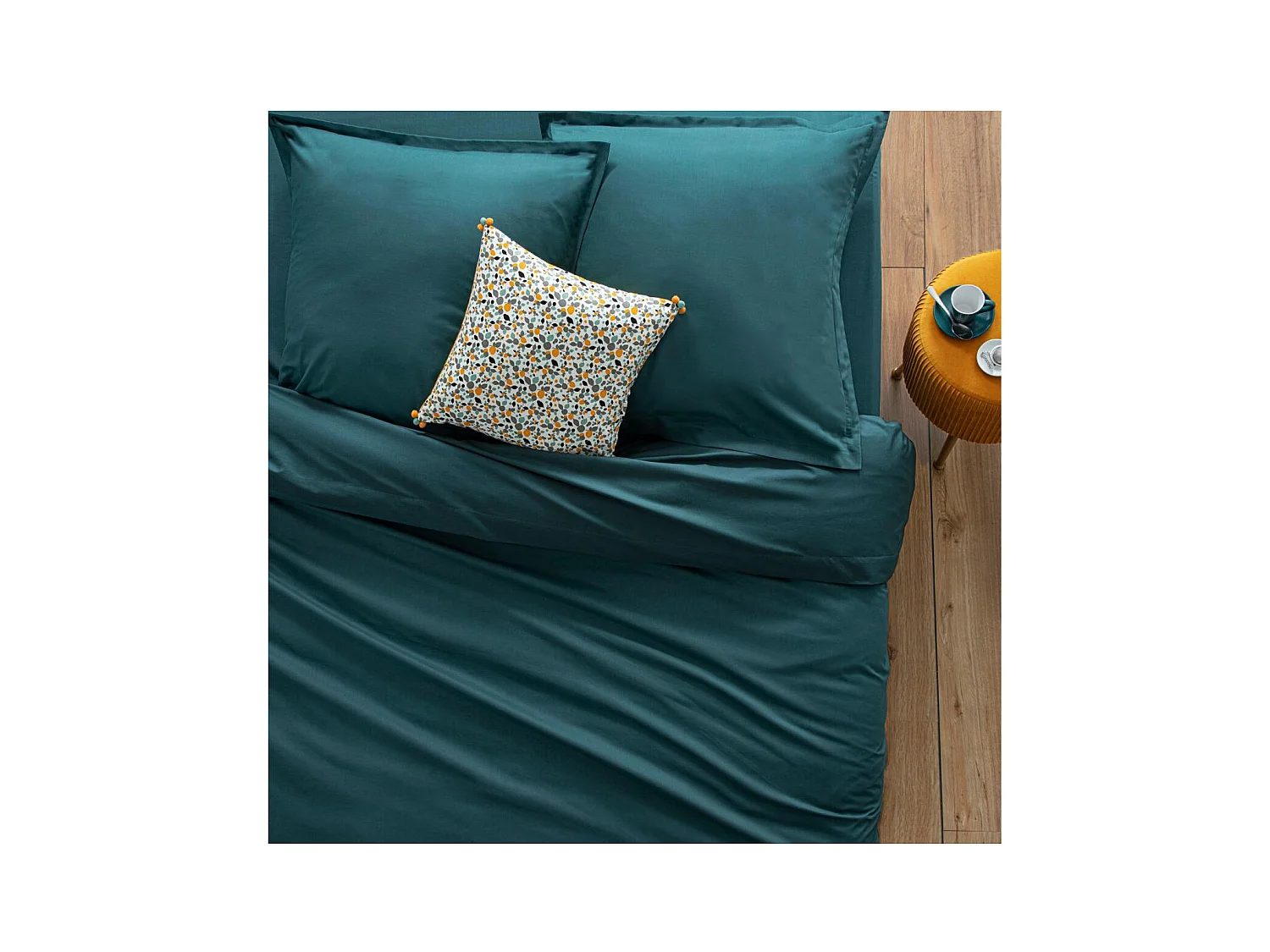 Drap plat 1 Personne en Coton  Canard 180 x 290 cm