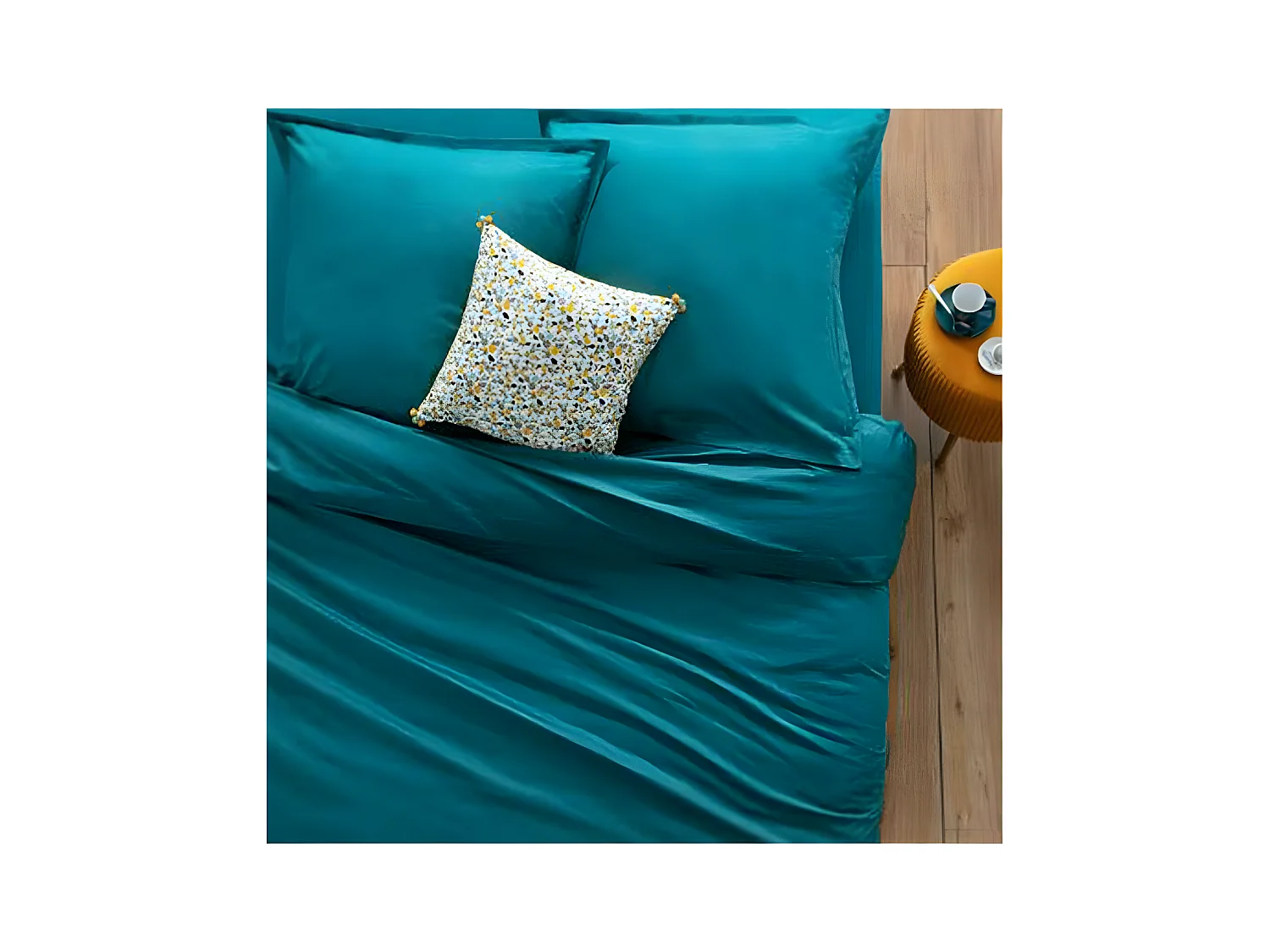 Drap plat 1 Personne en Coton  Canard 180 x 290 cm