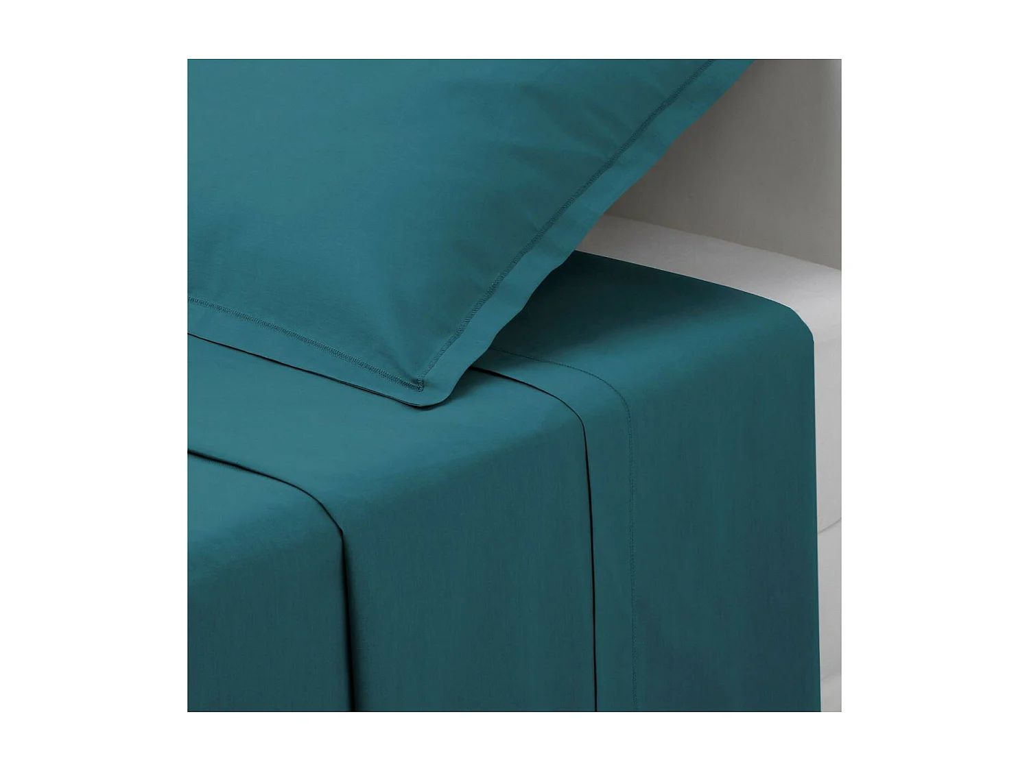 Drap plat 1 Personne en Coton  Canard 180 x 290 cm