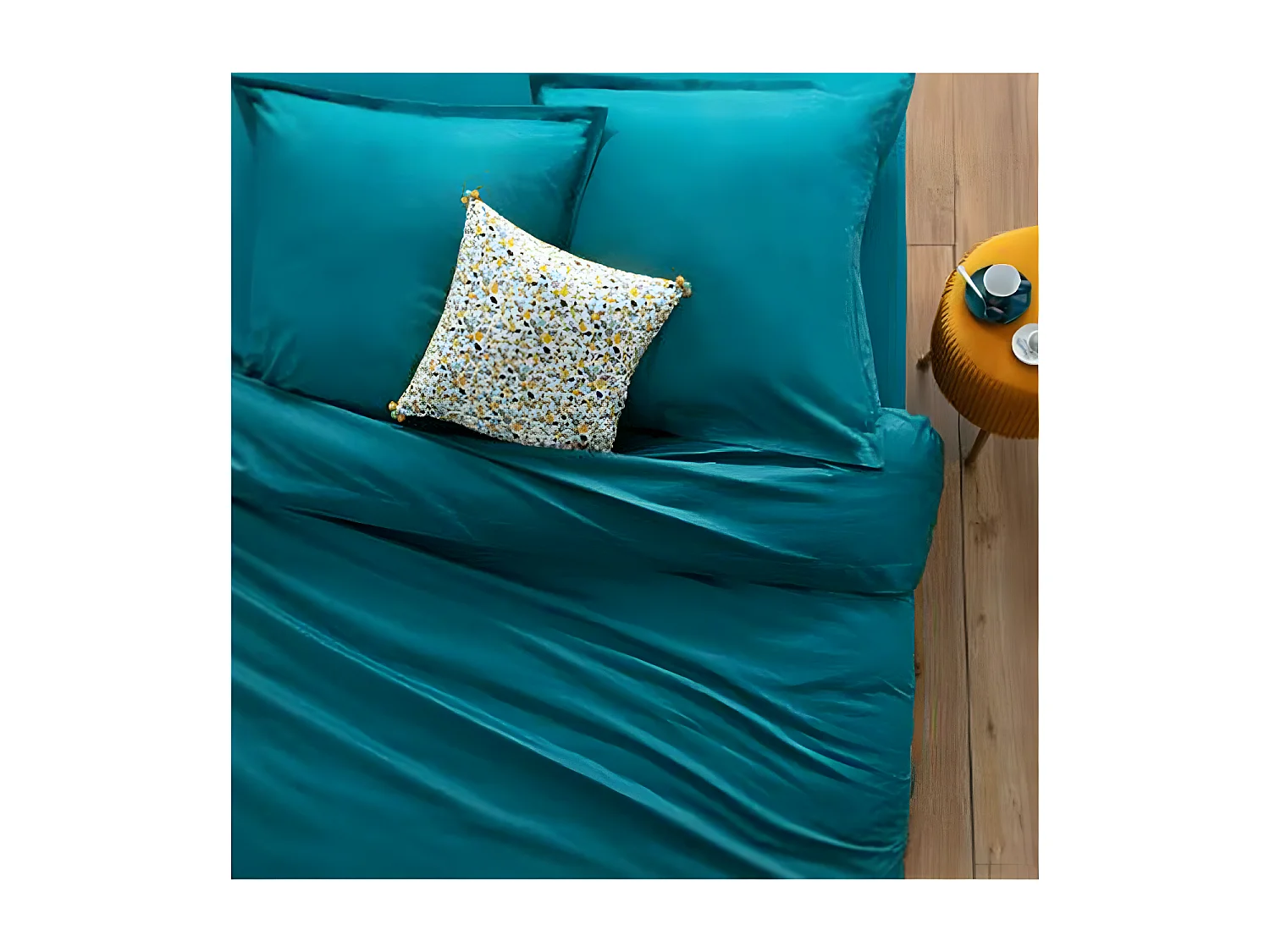 Drap plat 1 Personne en Coton  Canard 180 x 290 cm