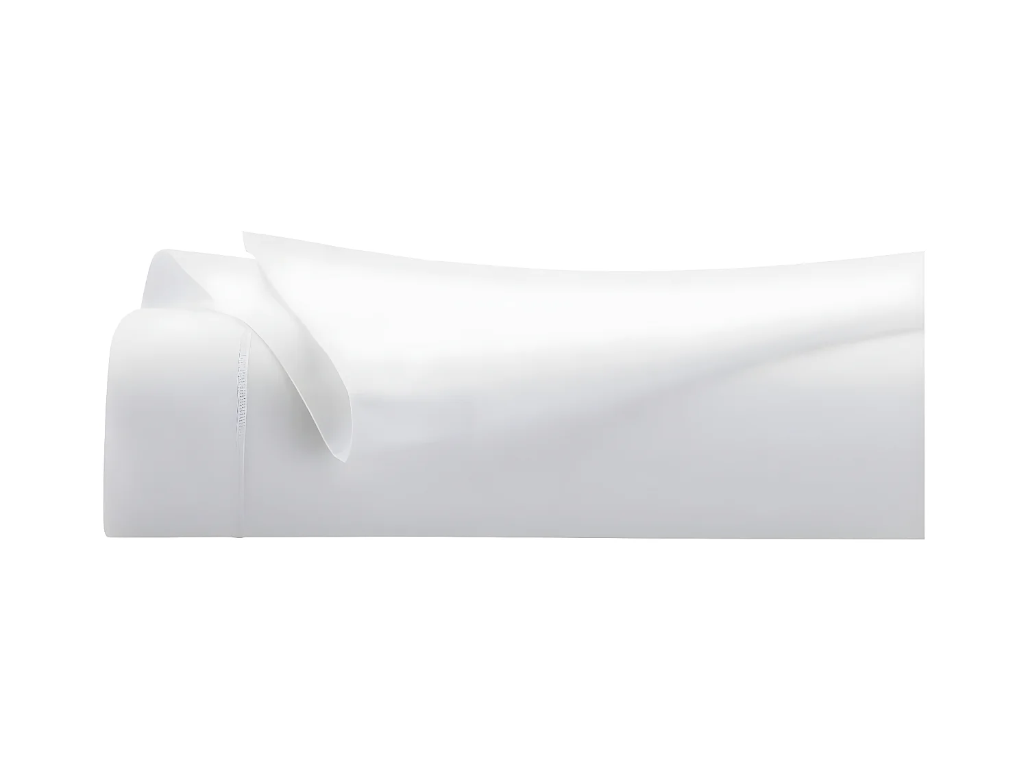 Drap plat 2 Personnes en Coton Blanc 240 x 290 cm