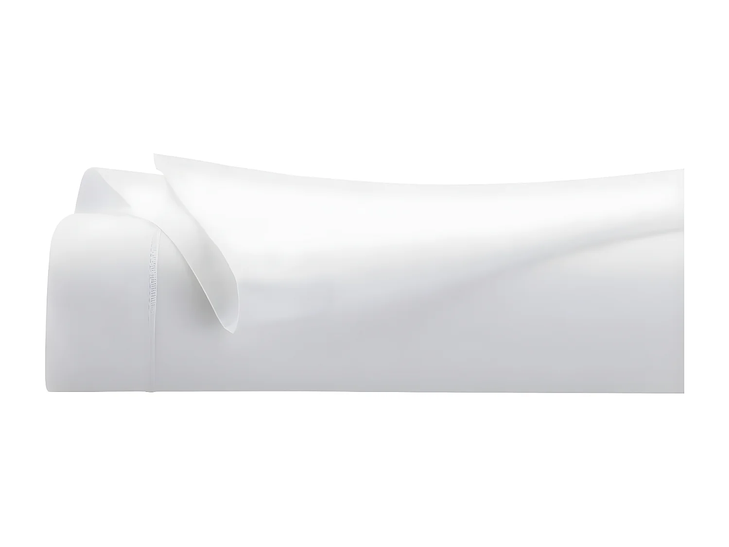 Drap plat 2 Personnes en Coton Blanc 240 x 290 cm