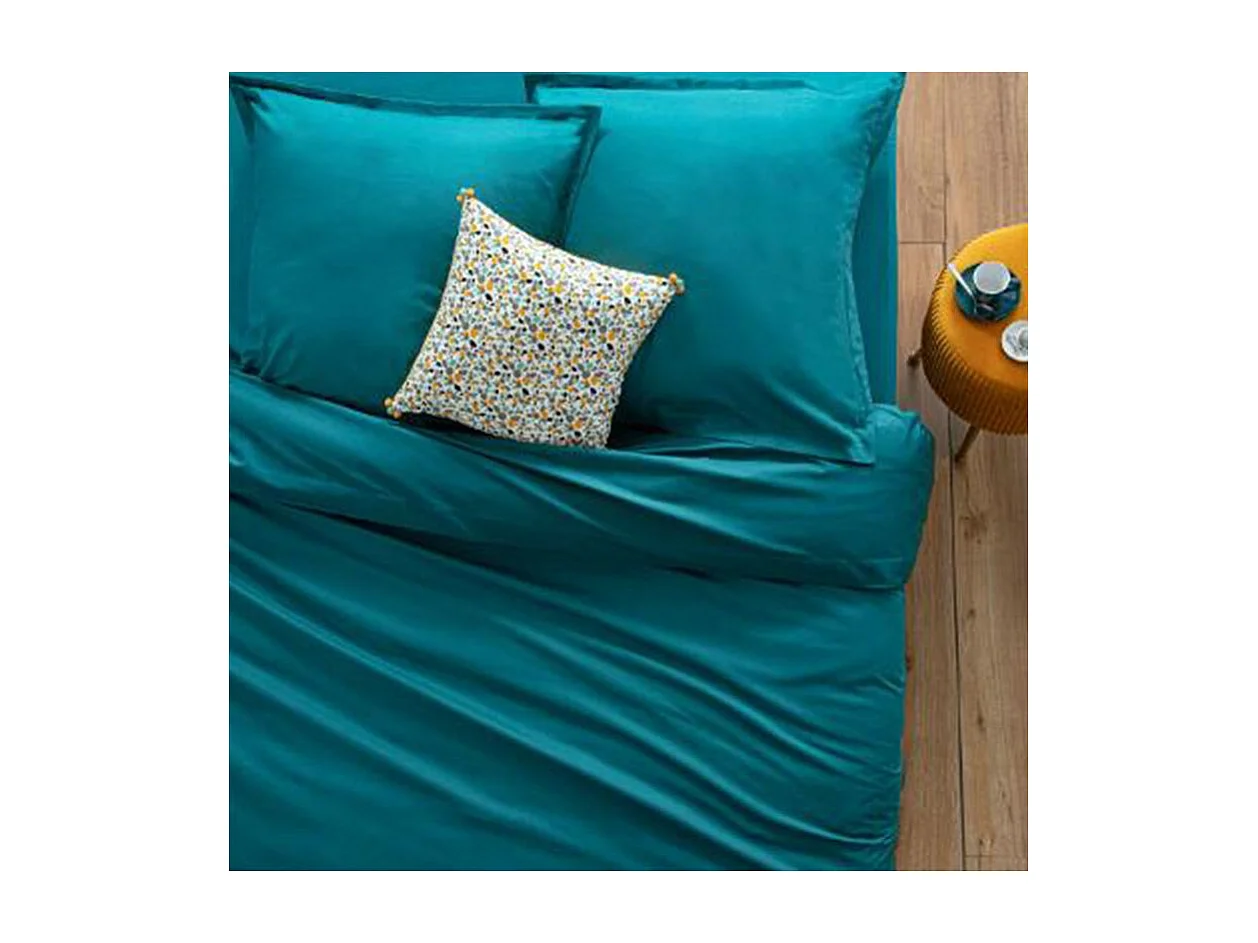 Drap plat 2 Personnes en Coton Canard 240 x 290 cm