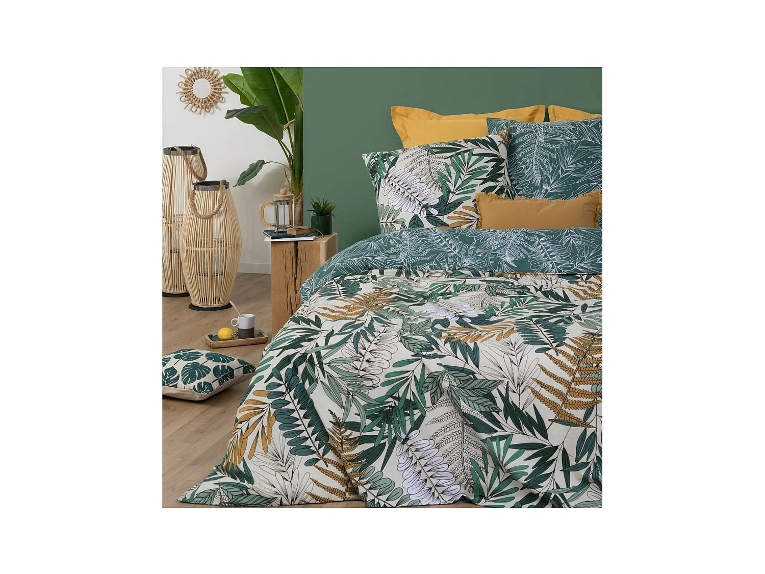 Juego de cama estampado Tropik 240 x 220 cm