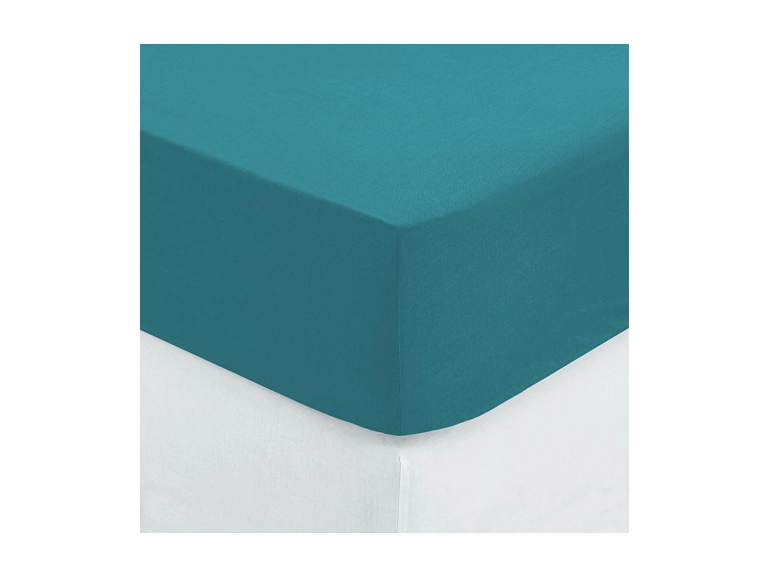 Drap housse 2 Personnes en Coton Canard 160 x 200 cm