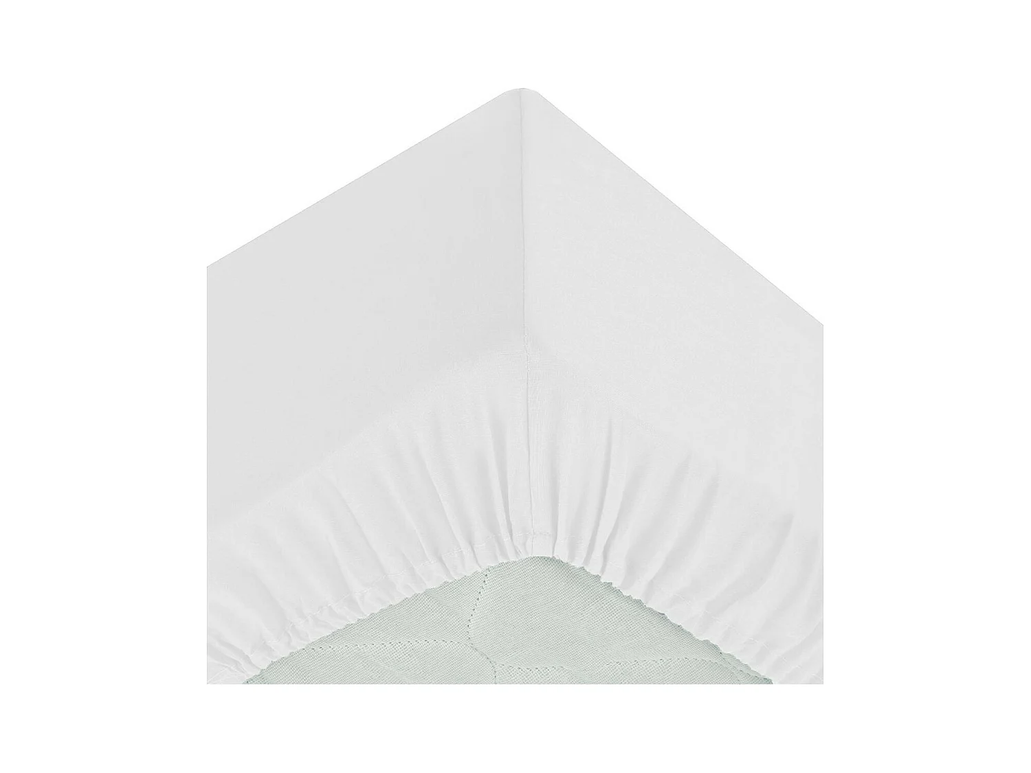 Spannbettlaken Baumwolle weiß 90x190cm