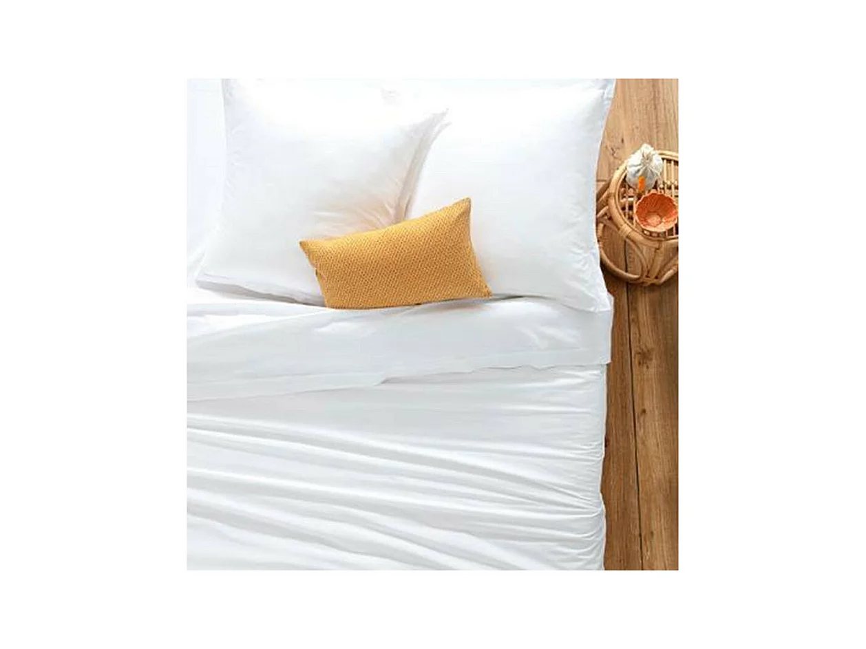 Spannbettlaken Baumwolle weiß 90x190cm