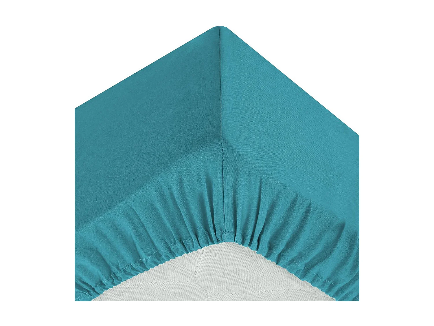 Drap housse 2 Personnes en Coton Canard 140 x 190 cm